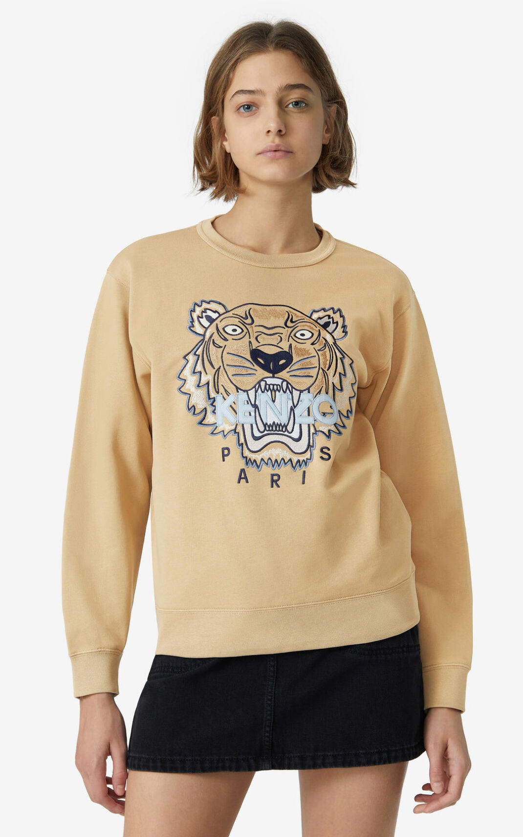 Sweatshirt Kenzo Tiger Feminino - Bege | 283YQCFEM